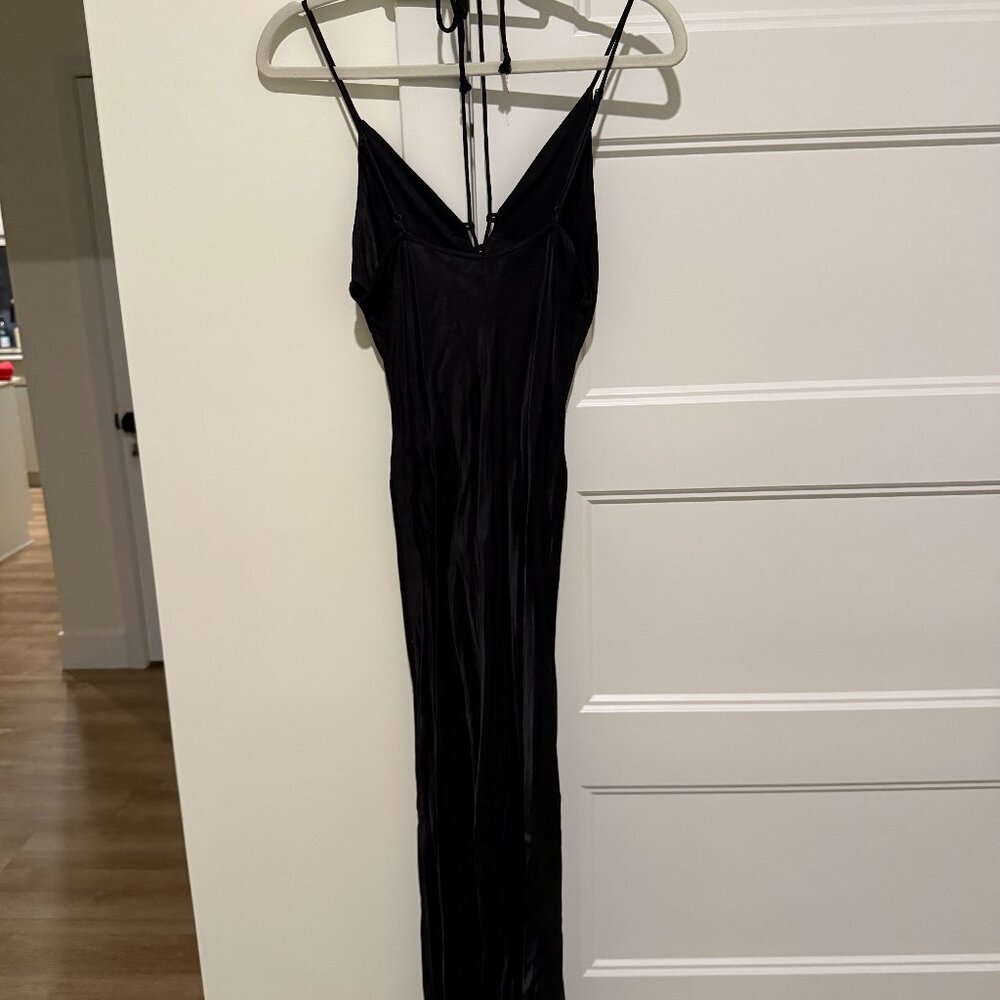 Zara Satin Midi Dress